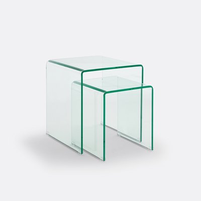 Комплект из двух столов диванных из закаленного стекла, Joan LA REDOUTE INTERIEURS