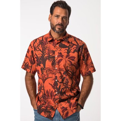 Chemise en lin mélangé avec manches courtes JP1880