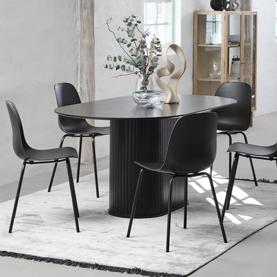 Table à manger ovale 180 cm - Bois noir - ALBA MAISON AUBERTIN