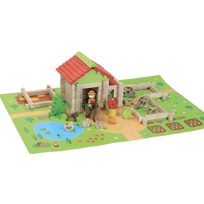 Ma Première Petite Ferme En Bois - 80 Pièces JEUJURA