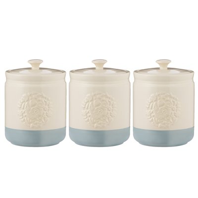 Set of 3 Home To Roost Storage Jars MASON CASH