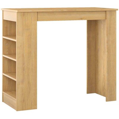 Table haute avec étagères en agglomère Swallow HANAH HOME