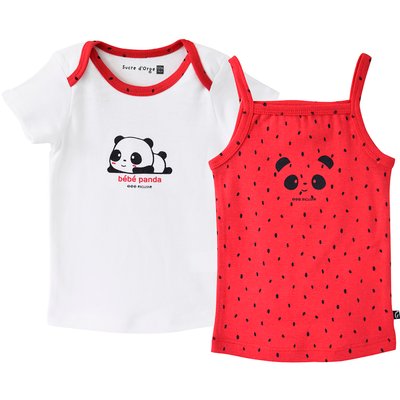 Lot de deux sous-vetements bebe fille SUCRE D'ORGE
