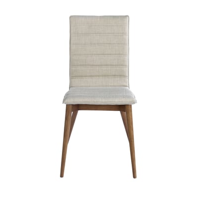 Chaise en tissu gris ANGEL CERDA