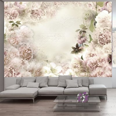 Papier peint intissé panoramique Fleurs Subtle scent EDEN