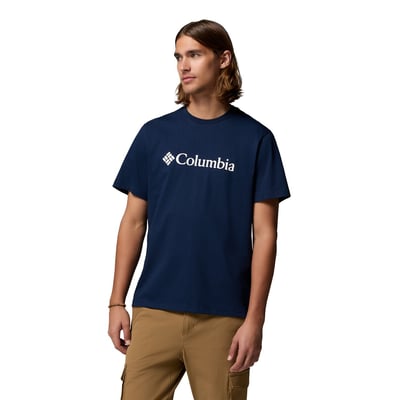 Essentiel T-shirt met korte mouwen en logo op de borst COLUMBIA