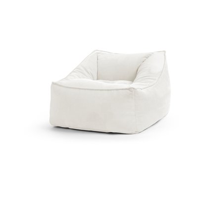 Pouf interieur avec dossier velours INGA MAMBO MAGMA HEIMTEX