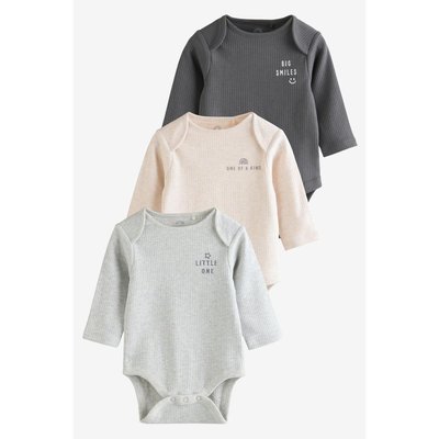 Bodies à manches longues bébé, lot de 3 NEXT