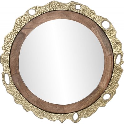 Miroir en aluminium, dorure feuille d'or, Glam RECOLLECTION