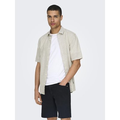 Chemisette slim fit coton lin ONLY & SONS