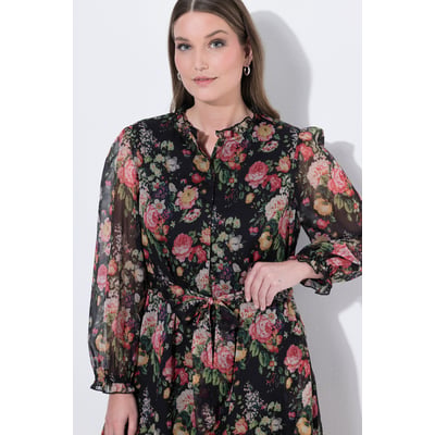Robe longue à fleurs en mousseline ULLA POPKEN