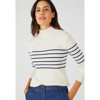 Pull col montant en laine mérinos DAMART