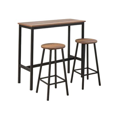 Ensemble Table haute et 2 tabourets Mola HANAH HOME