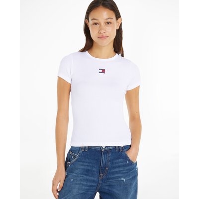 Embroidered Logo Cotton T-Shirt with Short Sleeves TOMMY JEANS