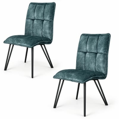 Chaise en tissu pieds épingle (lot de 2) MALMOE PIER IMPORT