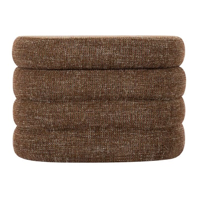 Banc coffre tissu chenillé rouge ZAGO