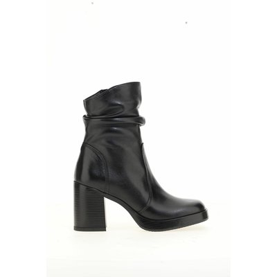 Bottines en cuir, bout carré MJUS