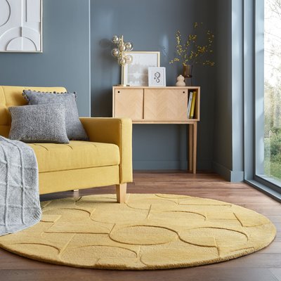 Tapis en laine rond GIGI FLAIR RUGS