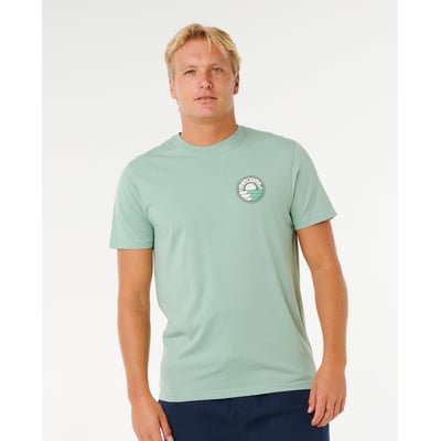 T-shirt à manches courtes Pacific Rinse Stacked RIP CURL