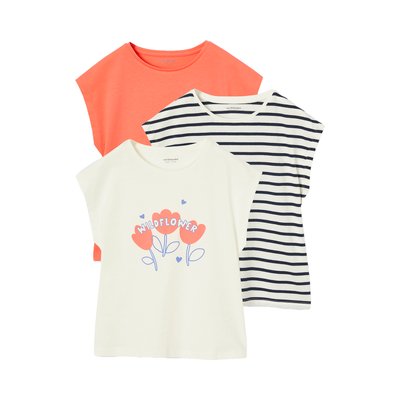 Lot de 3 T-shirts Basics manches courtes VERTBAUDET