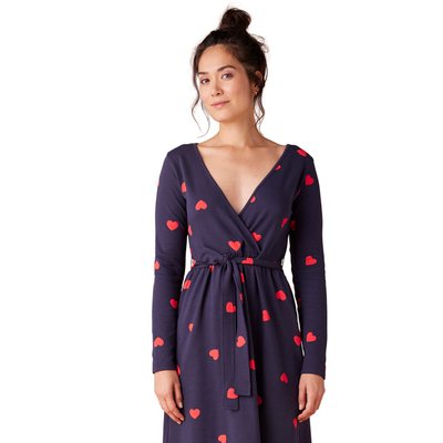 Kit Maternité "Mon coeur" chemise de nuit grossesse + body + pochon ENVIE DE FRAISE