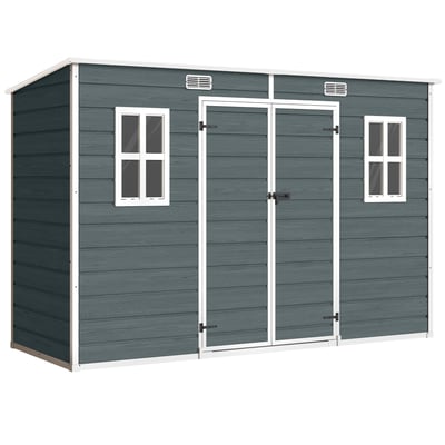 Abri de jardin PP Gris OUTSUNNY