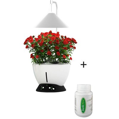 Jardinière avec lampe led intégrée Le potager avec engrais liquide + engrais 250 ml JARDINDECO