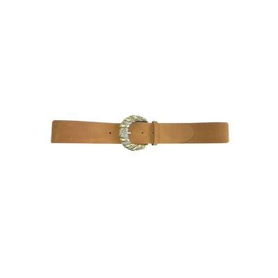 Ceinture en cuir pour femme avec boucle ronde à motif torsadé AMATI DEELUXE