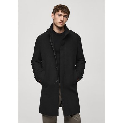 Manteau laine intérieur matelassé MANGO MAN