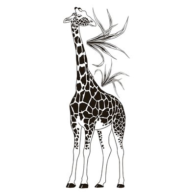 Grand sticker la girafe BLACK MAJIK LILIPINSO