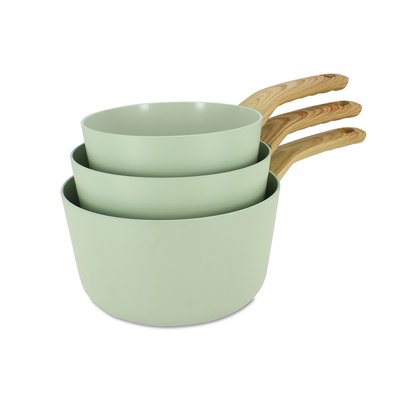 Set de 3 casseroles en aluminium, COLORAMA MENASTYL