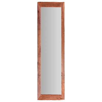 Miroir rectangulaire en bois teck recyclé rustique 160x70x2.5cm WADIGA