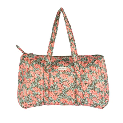 Sac weekend en coton matelassé Leone BINDI ATELIER