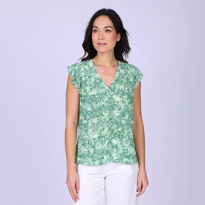 Top col V Gennie MISE AU GREEN