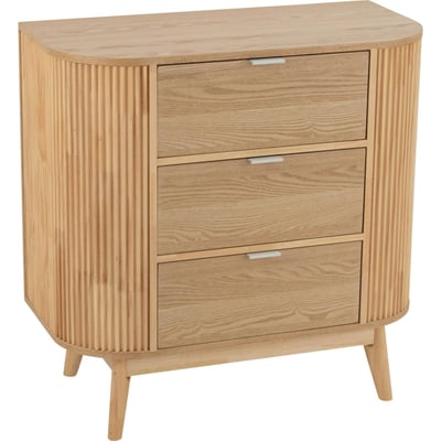 Commode arrondie en bois de pin RECOLLECTION