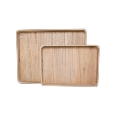 Lot de 2 plateaux arrondis INDIES FACTORY