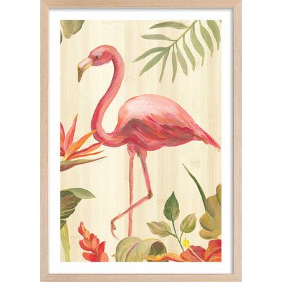 Poster Flamant rose tropical HEXOA