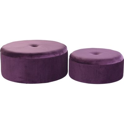 Poufs en velours (lot de 2), Glam RECOLLECTION