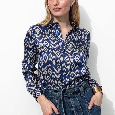 Chemise satinée motif jacquard PROMOD