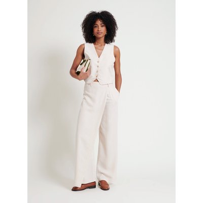Pantalon large rayé THYLIA NAF NAF