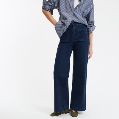 Jean large poches plaquées devant, taille haute LA REDOUTE COLLECTIONS