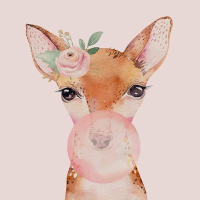Tableau Sur Toile Bulle De Girafe ENFANT CEANOTHE