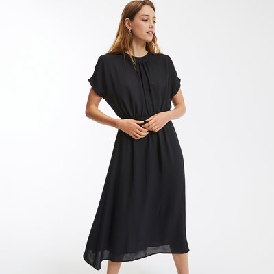 Maxivestido acampanado con cintura elástica fruncida LA REDOUTE COLLECTIONS