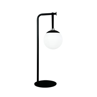 Lampe de table extérieure LED à intensité variable noire/blanche ODIN - Boule lumineuse rechargeable USB-C DYBERG LARSEN