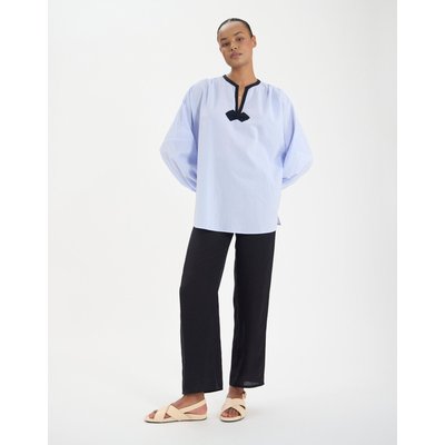 Top Ida en coton bleu INES DE LA FRESSANGE PARIS