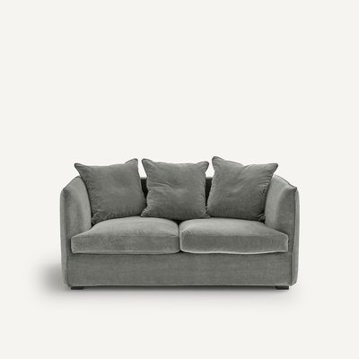 Bank in stonewashed fluweel, 2-zit, Neo Chiquito AM.PM