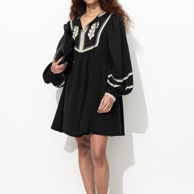 Robe folk brodée PROMOD