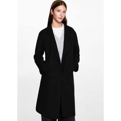 Manteau long drap de laine MANGO TEEN
