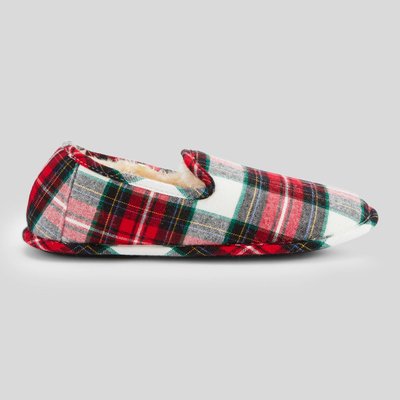 Chaussons à carreaux fourrés MONOPRIX