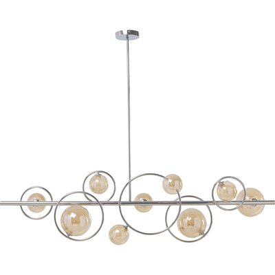 Suspension en verre et acier, UNIVERSE KARE DESIGN